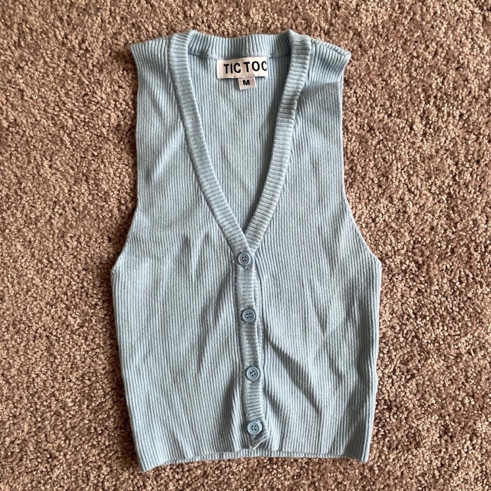 Knit Sleeveless Vest